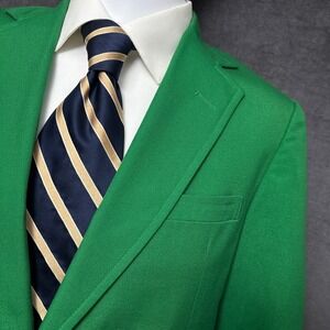 Vintage Brookford Sport Coat 36R Green Blazer Jacket Holiday Christmas Classic